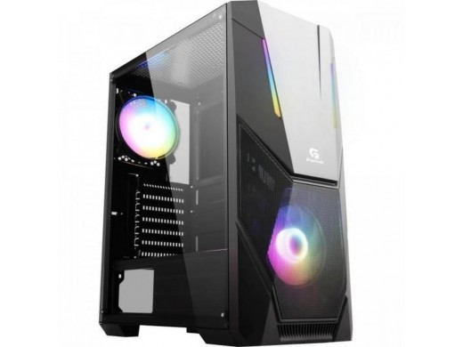 Gabinete Gamer Mid Tower BLACK HAWK RGB FORTREK