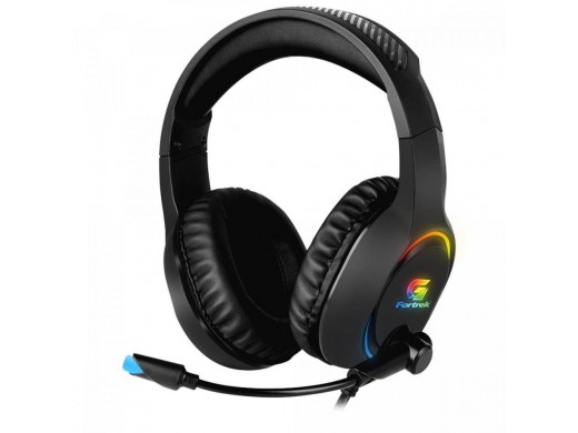 Headset Gamer RGB Holt Preto FORTREK