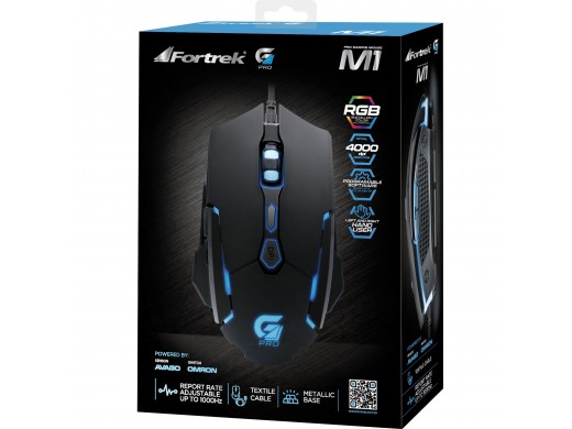 Mouse Gamer Pro M1 RGB Preto FORTREK