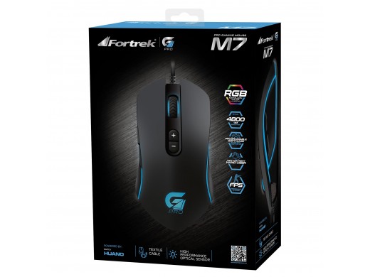 Mouse Gamer PRO M7 RGB Preto FORTREK