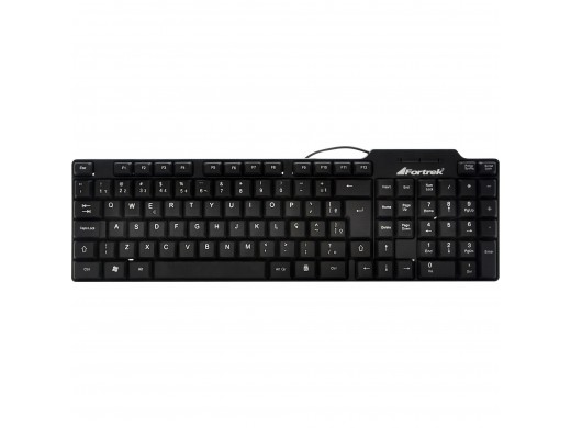 Teclado Standard USB SKL-106 Preto FORTREK